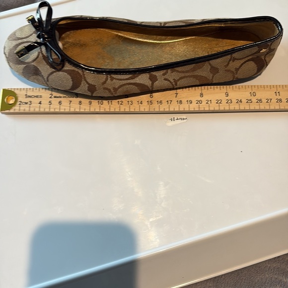 Coach Signature Jacquard Print Women's  Ballet Flats SZ: 9 - Picture 7 of 7